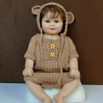 50 cm kogu keha Vin&uuml;&uuml;l Reborn Baby Doll Meadow Newborn Baby Size P&auml;ris pilt K&auml;sitsi valmistatud K&auml;si-juurjuuksed N&auml;htavad veenid