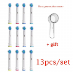 Oral-b elektrilise hambaharja asendusharjapead, 13 tk Fit Advance Power/pro Precision Clean Tundlikud d&uuml;&uuml;sid Hambad valged 13pcs