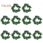 10 tk/komplekt J&otilde;ulup&auml;rjaga salvr&auml;tiku s&otilde;rmus J&otilde;uluvana m&uuml;ts L&auml;ikivad lehed Korduvkasutatav j&otilde;ulupeo p&uuml;hade lauakaunistus Kunstlik vanikuga &otilde;htus&ouml;&ouml;gi salvr&auml;tik