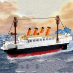 Ehitusplokk-laev Titanic kruiisilaev 3D-laevamudeli isetegemise m&auml;nguasi, mis sobib kodukaunistuseks ja p&uuml;hadekingitusteks