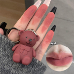 2023 Cute Bear v&otilde;tmehoidja huulemuda matt sametvaht hall roosa huulepulk veekindel kauap&uuml;siv mittenakkuv Cup huulel&auml;ige Korea kosmeetika