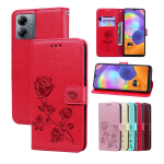 Naiste rahakoti klapp&uuml;mbris Rose Flower nahast telefoni kate + kaardi rahapesa Xiaomi 13T Pro Redmi 13C 12C 12 10C m&auml;rkmele 12s 12 11s 11 10 Pro+ 5G 4G Xiaomi POCO X5 Pro 5G punane