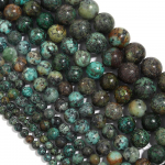 Aafrika t&uuml;rkiissinine 4 6 8 10 12 mm &uuml;mmargused lahtised helmed k&auml;ev&otilde;rude jaoks Vahehelmeste valmistamine Aksessuaarid DIY Dia 4mm