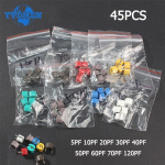 45 tk JML06 valik trimmeri kondensaatorite komplekt 5PF ~ 120 PF muutuva kondensaatori komplekt 5PF 10PF 20PF 30PF 40PF 50PF 60PF 70PF 120PF