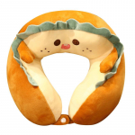 U-kujuline kaelapadi Kaasaskantav armas peapadi kontoris magamiseks reisiautos Lovely Bread