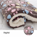 Pehme flanelliga paksendatud lemmiklooma pehme fliisist padjake lemmiklooma tekk voodimatt kutsikale koerale kassile diivanipadi koduvaip Hoida soojas magamiskote 61*41cm