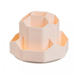 Pliiatsipliiatsihoidja 9 pesaga 360 kraadi p&ouml;&ouml;ratav lauaarvuti meigipintslihoidja roosa