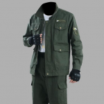 SGI 2 tk/komplekt meeste kombinesoonid mustusekindlad kulumiskindlad mitme taskuga pehme mantliga &uuml;likond keevitamiseks XXXXL