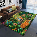 Kunsti domineeriv Tiger 3D Prindiga vaibad elutoa jaoks magamistoa sisekujundus vaip Pehme kodu voodi k&otilde;rval p&otilde;randamatt M&auml;nguala Vaibad vaip 120x160cm
