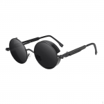 klassikalised Steampunk Retro metallist p&auml;ikeseprillid Moodprillid, &uuml;mmargused Black Gray