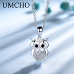 UMCHO 925 Sterling H&otilde;be Mood Glitter &Ouml;&ouml;kull T&uuml;drukute Kaelakee Ripatsid Naistele T&uuml;drukute S&uuml;nnip&auml;evapeo Kingitus Nighthawk Peen Ehted