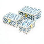 Komplekt 3 tk Puidust Vaik Ehtekarp Mangopuit