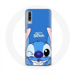 Samsung Galaxy A70 &uuml;mbris Stitch armas sinine taust