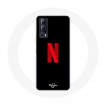 Vivo Y72 &uuml;mbris Netflix Logo punane must taust