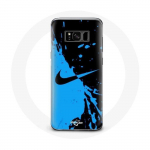 Kaitse&uuml;mbris - Nike - Samsung Galaxy S8 - Pehme - Sinine ja Must - Logo must