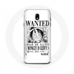 &Uuml;mbris Samsung Galaxy J5 2017 One Piece Manga uurimisplakatile Valge