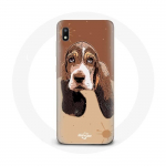 Coque pour Samsung Galaxy A10 Basset Hound chien visage