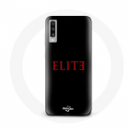 &Uuml;mbris Samsung Galaxy A50 Elite 5. hooaja punase logoga mustal taustal