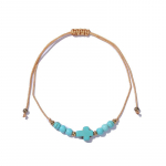 Valge Sinine Evil Eye Bead Tross K&auml;ev&otilde;rud String Cross K&auml;ev&otilde;rud Kingitus S&otilde;pradele Naiste Ehted