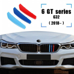 3tk Car-Styling 3D M Styling esiv&otilde;re trimmi kaitseraua ribade kleebiste kate BMW 6. seeria GT G32 2018 v&auml;liskaunistuseks G32 (2018)