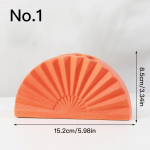 Lehvikukujuline kunstivaas, lillepott, keraamiline h&uuml;dropooniline vaas, lillekimp, kodukaunistused, t&ouml;&ouml;laua kaunistused, aiakaunistused No.1