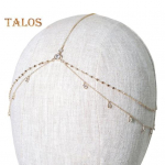 Boho stiilis peakett kividest ripats kahekihiline elegantne peakate Bling pruudi otsmikukett ehe kingitus juustele aksessuaar