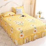 Kodu Paks Mugav Voodikate Voodil Puuvillane Harjatud Kangas Voodipesu Komplekt Queen King Suurus Voodilina Padjap&uuml;&uuml;ridega 3 Pcs 120cmx200cm