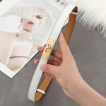 H-rihm Naiste ehtsast nahast t&auml;issobiv k&otilde;rgekvaliteediline sobiv kleit, v&ouml;&ouml;kohaga liibuv dekoratiivne &uuml;likond, p&uuml;ksirihm