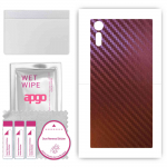 apgo skin sticker film foil vinyl for the BACK compatible with Sony Xperia XZ, scratch-resistant, easy to install - Carbon Chameleon CAKA5