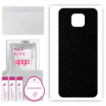 apgo Protective Skin Sticker for the back compatible with Motorola Moto G9, Wrap Film, Foil, Vinyl - Pattern Matte Black