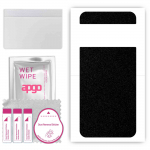 apgo Protective Skin Sticker for the back compatible with Google Pixel 8 Pro, Wrap Film, Foil, Vinyl - Pattern Matte Black