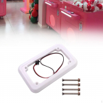 Colorful LED Coin Acceptor Frame Vending Machine Parts Easy to Install Upgrade White 11.5x8.8cm DIY