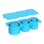 Silikoonist j&auml;&auml;alus, 3 sektsiooni kaanega Taaskasutatav, lekkekindel, suure mahutavusega, kergesti vabastatav DIY lemmikjoogid j&auml;&auml;kuubikuvormiga j&auml;&auml;masin kollane