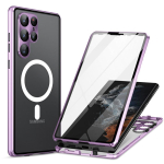 Metallist Alumiiniumist Magnetiline 360 T&auml;isklaasist Kate Samsung Galaxy S24 S23 Ultra S22 Plus 5G Telefonikoti Kaitse P&otilde;rutuskindel Funda For Samsung S22