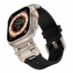 Rubber Sports Band for Apple Watch Ultra 2 49mm Series 9 8 7 se 6 5 4 Strap for iWatch Ultra 49mm 45mm 42mm 44mm Luxury TPU Bracelet 42mm