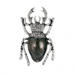 Mardika kujuga pross kividest emailiga manteln&otilde;el Elav v&auml;limus Inkrusteeritud rev&auml;&auml;rkott Sallim&auml;rk kuldne