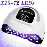 Suure v&otilde;imsusega 320 W 72 LED-i kaasaskantav UV-LED-k&uuml;&uuml;nelamp telefonihoidikuga, m&auml;lufunktsiooniga manik&uuml;&uuml;ri professionaalse k&uuml;&uuml;negeeliga kuivatamise lambi jaoks US