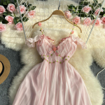 Naiste suvised vabaaja Sweet Swing lahtised pikad kleidid S