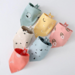Beebi pudip&otilde;lled Kvaliteetsed kolmnurksed kahekihilised puuvillased Baberos Multifilmitegelased Loomaprint Baby Bandana Pudip&otilde;lled Tilgutavad pudip&otilde;lled 1pc