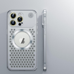 Metallist jahutav aroomiteraapia telefoni&uuml;mbris IPhoen 12 13 14 15 Pro Max Plus objektiivikaitsega telefoni&uuml;mbris &otilde;&otilde;nes magnetiline juhtmevaba laadimine iPhone 12 must