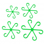 4 tk taimevarre tugiklambrid veekindlad kulumiskindlad viinapuu tugiklambrid korduvkasutatavad kinnitatud plastikust taimeklambrid siseruumides v&auml;listingimustes kasutatavad taimetoed must