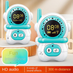 Multikas laste raadiosaatja &otilde;ues muutuva h&auml;&auml;lega mitme m&auml;ngijaga vestlus juhtmevaba k&otilde;ne pusle peom&auml;nguasi