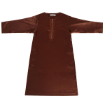 Moslemist Saudi Araabia Lapsed Poisid Kaftan R&uuml;&uuml; Dishdasha Abaya Thobe Jubba Thoub Kleit 110cm pruun