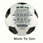 1 tk oma pojale Soovin isalt graveeritud jalgpalli jalgpalli palli kingitust teie pojale s&uuml;nnip&auml;evaks pulma l&otilde;petamiseks f&auml;nnile tsitaat isa To Son-1pc