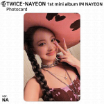 Nayeoni 1. minialbum I'm Nayeon ametlik fotokaart Visiitkaart Selge postkaart Photocard #03 - ver. NA