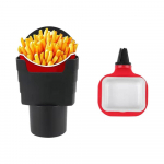 Mitmeotstarbeline kandik Parimad kingitused Friikartulite hoidik Autokastmeriiul Friikartulite riiul Autotarvikud Maitseainekarp valge