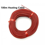 12K 33ohm/m infrapuna s&uuml;sinikkiust k&uuml;ttekaabel 3mm silikoonkummist &uuml;mbrisega p&otilde;randak&uuml;ttes&uuml;steemi soojustraadid 100m