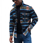 Meeste moetrend igap&auml;evane vabaaja tr&uuml;kitud pikkade varrukatega n&ouml;&ouml;biga sulejope L