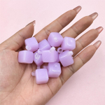 Loovad marmelaadiv&auml;rvi lahtised helmed 20 tk 14*25,6 mm DIY mood akr&uuml;&uuml;l k&auml;ev&otilde;rude, k&otilde;rvar&otilde;ngaste valmistamiseks, ehtetarvikud k&auml;sitsi valmistatud materjal ruut lilla