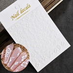 Cherry Blossom 3D k&uuml;&uuml;nekleebised Valge lille kroonlehed k&uuml;&uuml;nekleebised Elegantne pulmakujundus Kevadine sakura manik&uuml;&uuml;ri liugurkaunistus